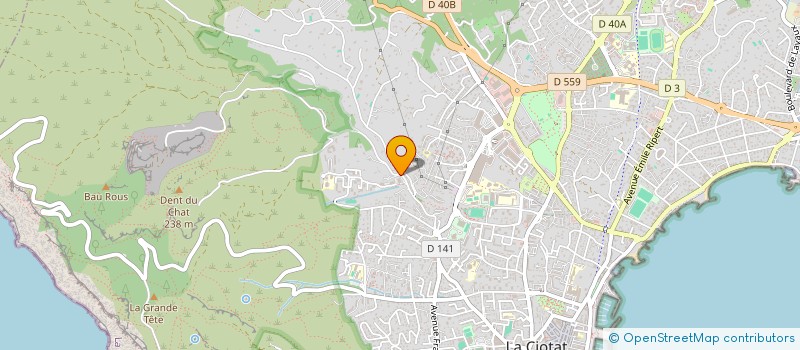 localisation de l'entreprise SC ECLAIR  LA CIOTAT