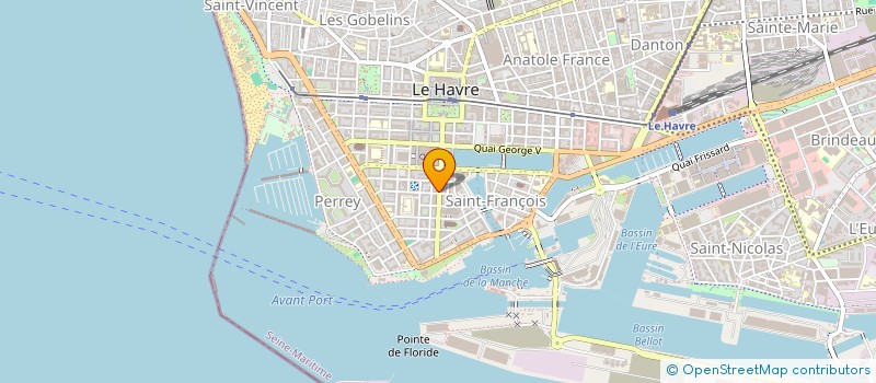 localisation de l'entreprise SC EDELINE à LE HAVRE