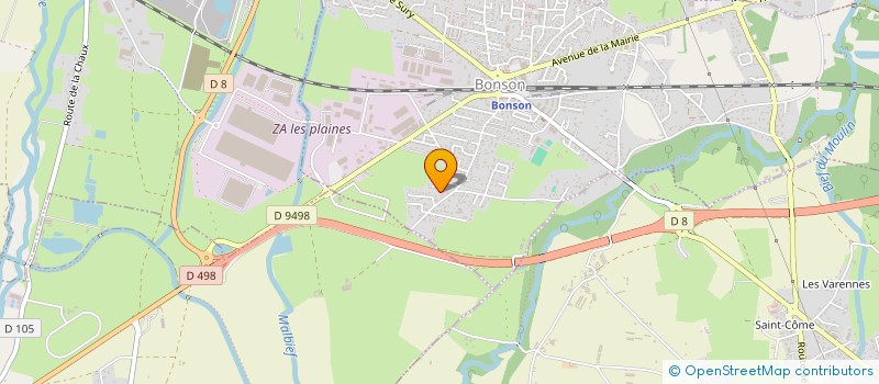 localisation de l'entreprise SC ENERGIE FINANCES  BONSON