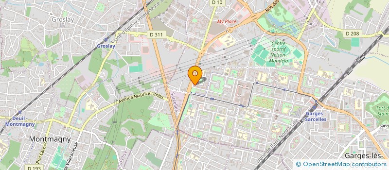 localisation de l'entreprise SC ENTREPRISES  SARCELLES