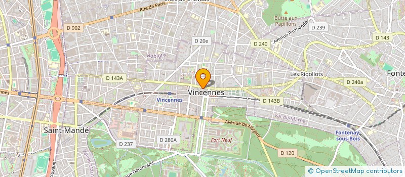 localisation de l'entreprise SC ETUD PR NOVAT INDUST SCENI à VINCENNES