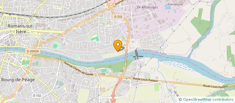 localisation de l'entreprise SC ETUDES ET DE RECHERCHES  ROMANS-SUR-ISERE