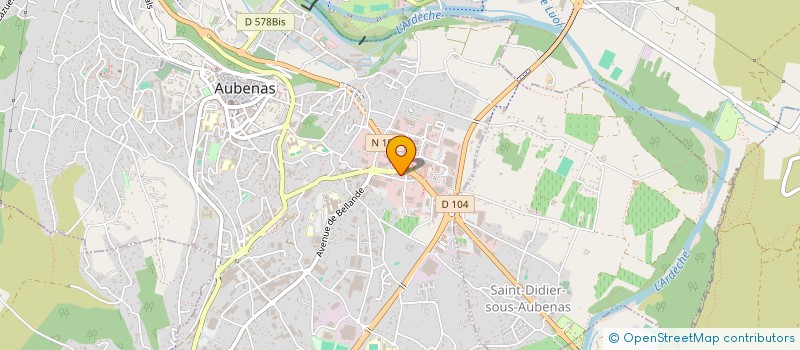 localisation de l'entreprise SC EVAJU  AUBENAS