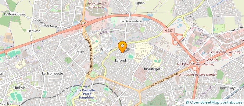 localisation de l'entreprise SC F.C.A.  LA ROCHELLE