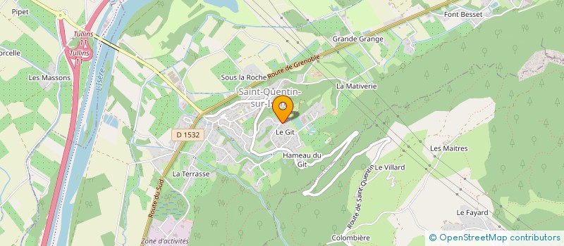 localisation de l'entreprise SC F.CORP2  SAINT-QUENTIN-SUR-ISERE