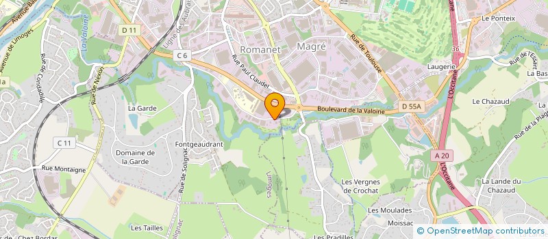 localisation de l'entreprise SC F.Y.A.A. à LIMOGES