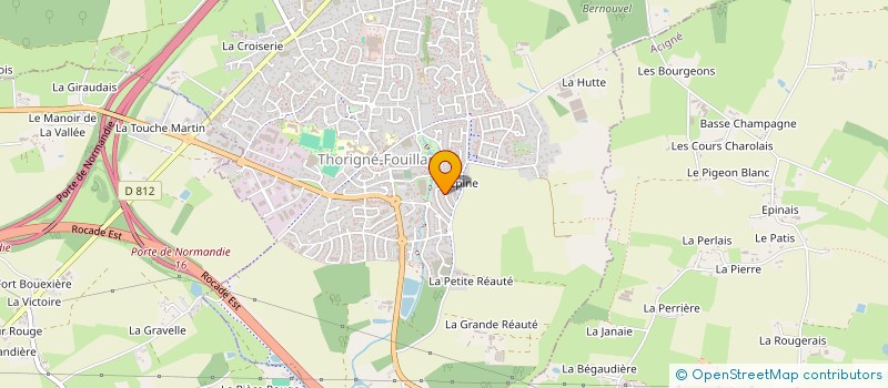 localisation de l'entreprise SC FAMILY 2  THORIGNE FOUILLARD