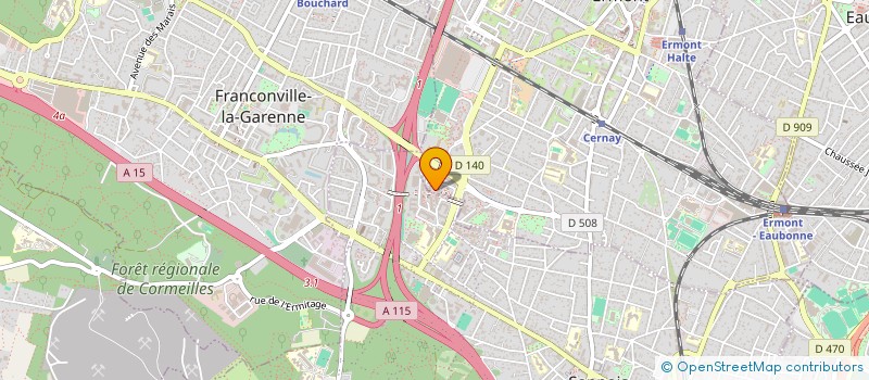 localisation de l'entreprise SC/FAUBERT  ERMONT