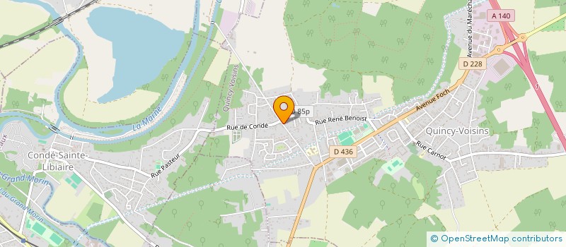 localisation de l'entreprise SC FCM  QUINCY-VOISINS