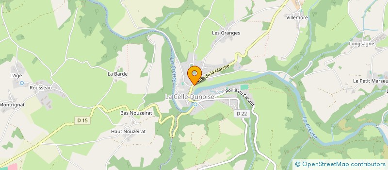 localisation de l'entreprise SC FEN'X à LA CELLE-DUNOISE