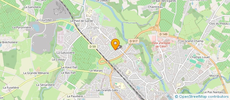 localisation de l'entreprise SC FIEVRE  GORGES