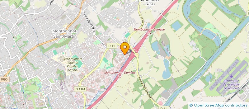 localisation de l'entreprise SC FINANCIERE ALPAO  MONTBONNOT-SAINT-MARTIN