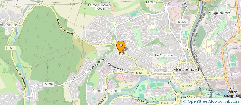 localisation de l'entreprise SC FINANCIERE DORIAN  MONTBELIARD