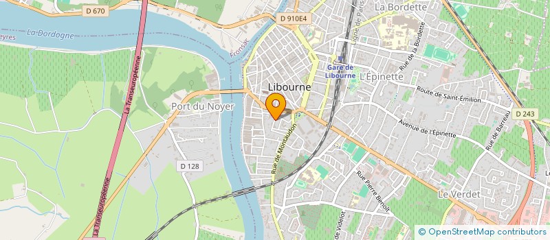 localisation de l'entreprise SC FINANCIERE FOURCADET à LIBOURNE