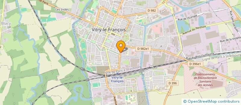localisation de l'entreprise SC FINANCIERE JOHAR à VITRY-LE-FRANCOIS