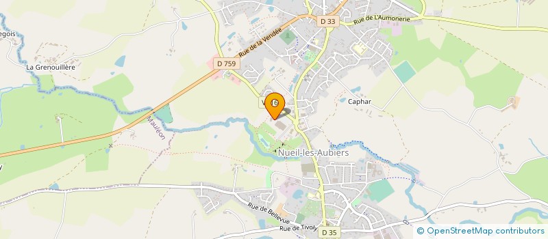 localisation de l'entreprise SC FINANCIERE SAINT HUBERT à NUEIL-LES-AUBIERS