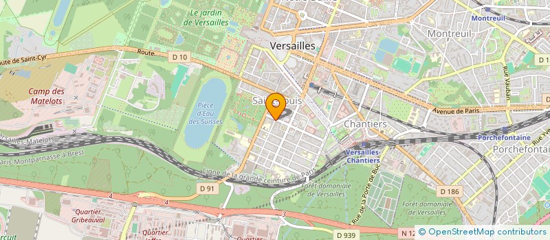localisation de l'entreprise SC FIVE STARS à VERSAILLES