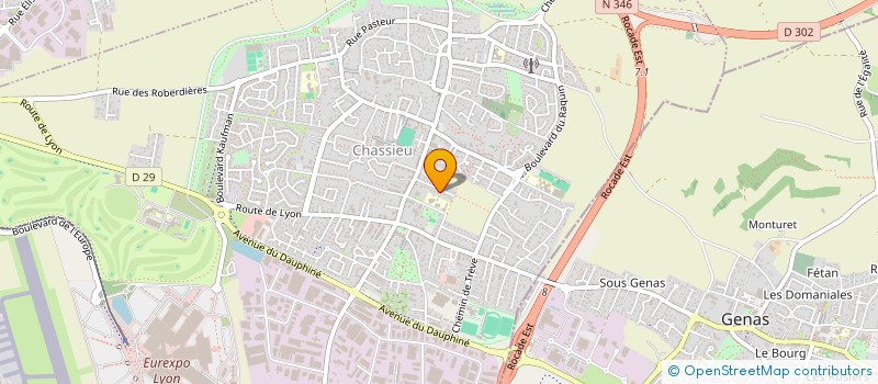 localisation de l'entreprise SC FLACH  CHASSIEU