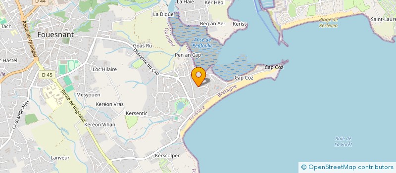 localisation de l'entreprise SC FLACH  FOUESNANT