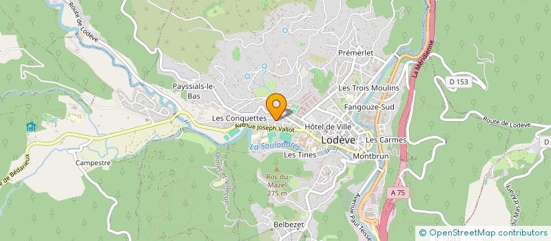 localisation de l'entreprise SC FLOVIER  LODEVE