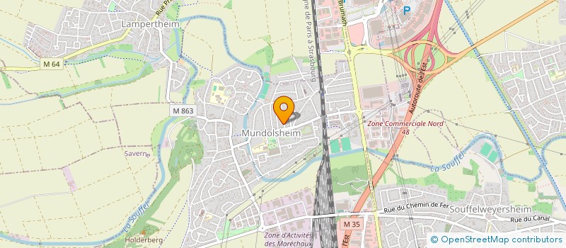 localisation de l'entreprise SC FNDEISS  MUNDOLSHEIM