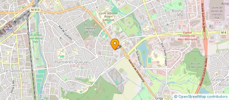 localisation de l'entreprise SC - FORM CONCEPT  METZ