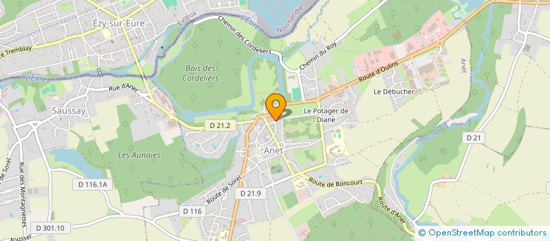localisation de l'entreprise SC FORSYTHIA à ANET