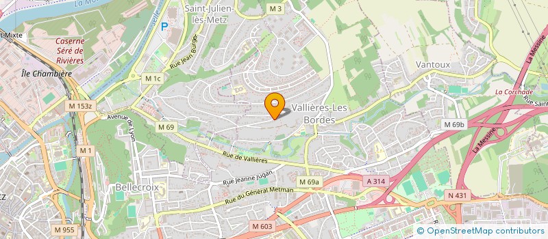 localisation de l'entreprise SC FRADAN  METZ