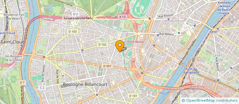 localisation de l'entreprise SC FTOURELLE à BOULOGNE-BILLANCOURT