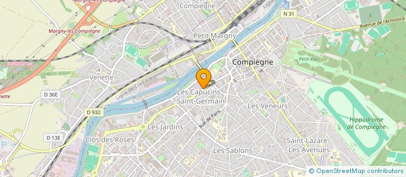 localisation de l'entreprise SC FUSCA  COMPIEGNE