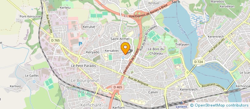 localisation de l'entreprise SC GACHET-STEPHAN  LORIENT