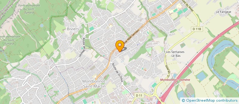 localisation de l'entreprise SC GAGNEBE  MONTBONNOT-SAINT-MARTIN