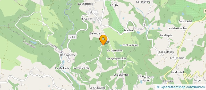 localisation de l'entreprise SC-GAMBETTA  LASCAUX