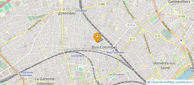 localisation de l'entreprise SC GERALDY à BOIS-COLOMBES