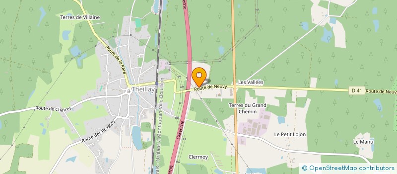 localisation de l'entreprise SC GESTION  THEILLAY