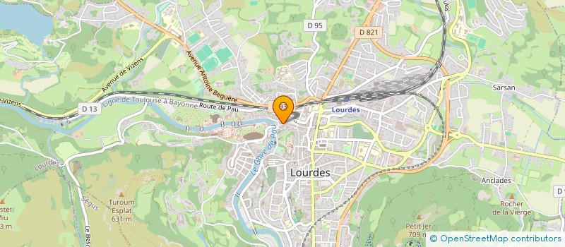 localisation de l'entreprise SC GHB  LOURDES