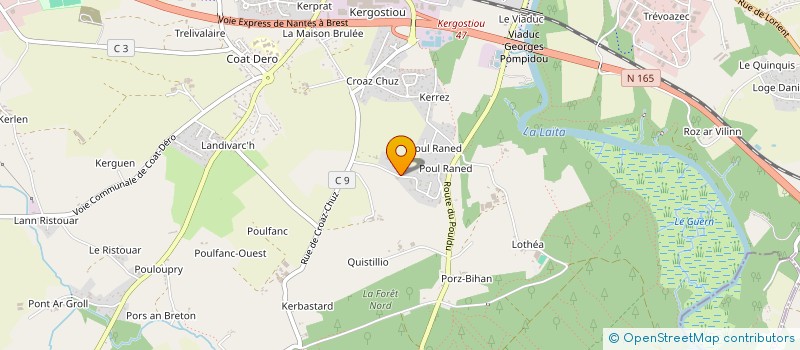 localisation de l'entreprise SC GORDON  QUIMPERLE