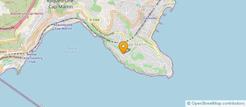 localisation de l'entreprise SC GRACE 8  ROQUEBRUNE-CAP-MARTIN