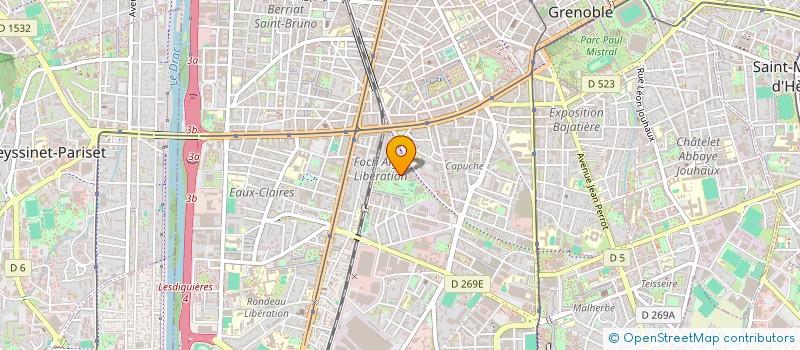 localisation de l'entreprise SC GRAND BLEU  GRENOBLE