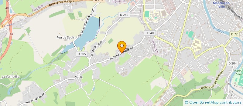 localisation de l'entreprise SC GREUZAT KAJUDALOU à PREMILHAT