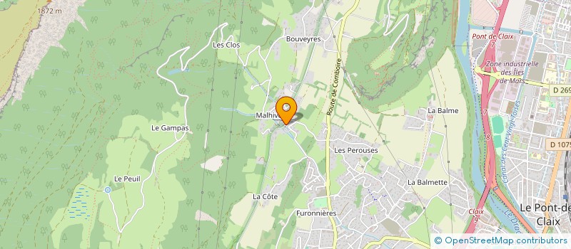 localisation de l'entreprise SC-GRILLET  CLAIX