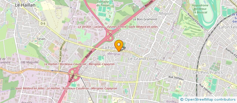 localisation de l'entreprise SC GRIMACE  MERIGNAC