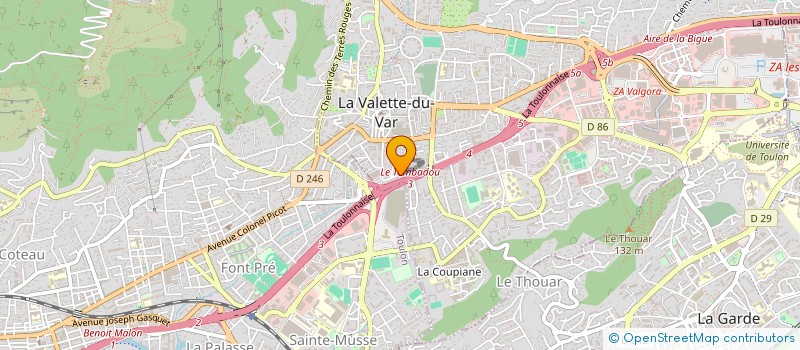 localisation de l'entreprise SC GROUP 83 à LA VALETTE-DU-VAR