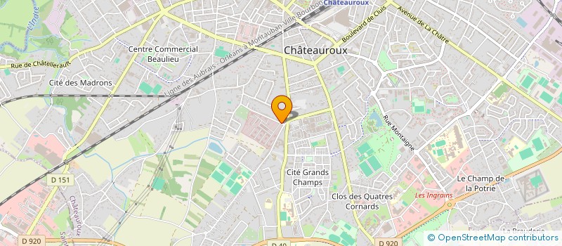 localisation de l'entreprise SC GUERI à CHATEAUROUX