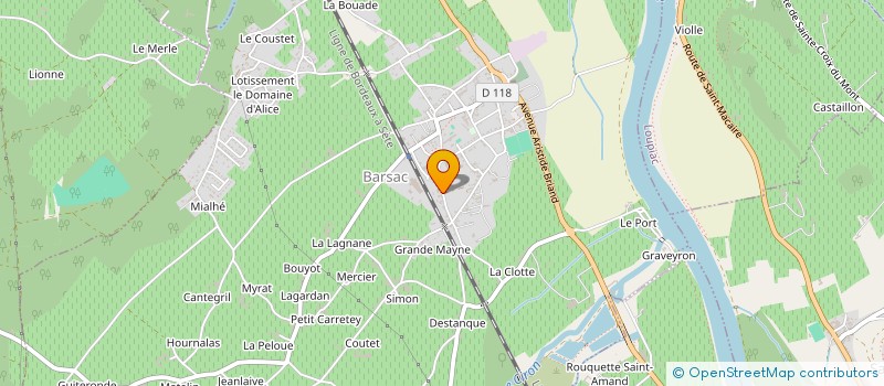 localisation de l'entreprise SC GUILLARD  BARSAC