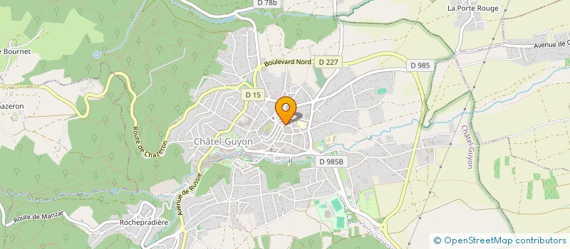 localisation de l'entreprise SC GUYENET  CHATEL-GUYON