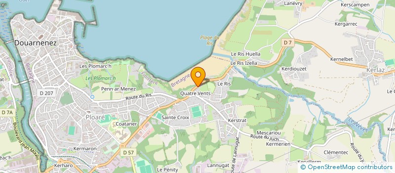 localisation de l'entreprise SC GWEREM  DOUARNENEZ