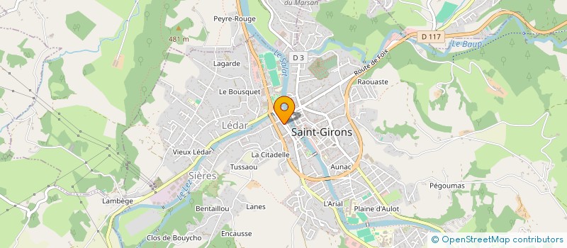 localisation de l'entreprise SC GY BATIMENT à SAINT-GIRONS
