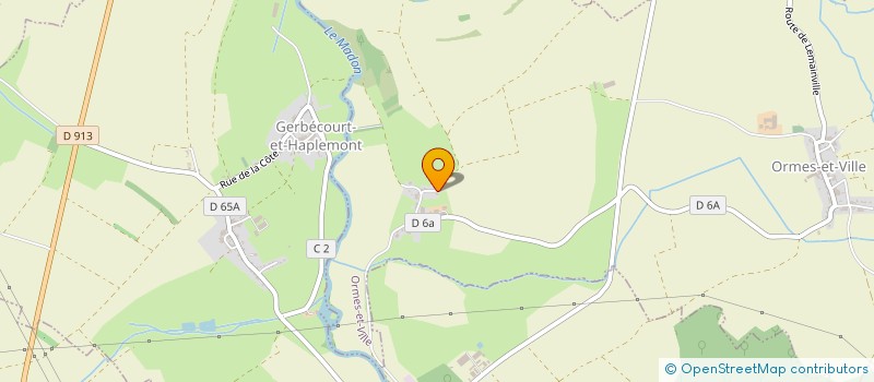 localisation de l'entreprise SC HABITAT  ORMES-ET-VILLE