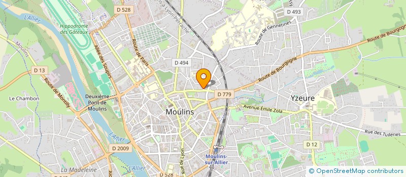 localisation de l'entreprise SC HELIOS à MOULINS